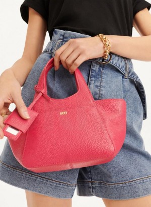 DKNY The Mini Effortless Tote Women's Crossbody Bags Red | Ireland_D0835