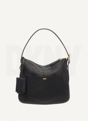 DKNY The Small Optimist Women's Shoulder Bags Black | Ireland_D0378