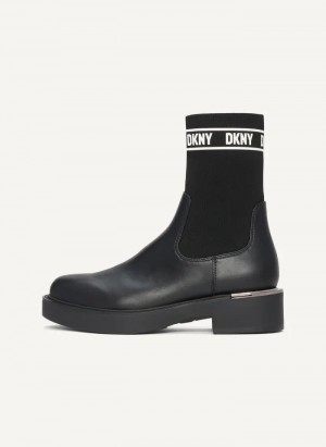 DKNY Tully Slip On Women's Boots Black | Ireland_D1727