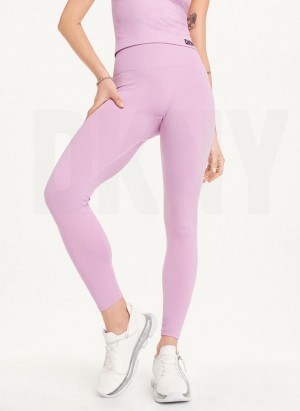 DKNY Twill Seamless Women's Leggings Pink | Ireland_D0344