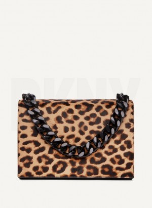 DKNY Willow Chain Women's Crossbody Bags Leopard | Ireland_D0812