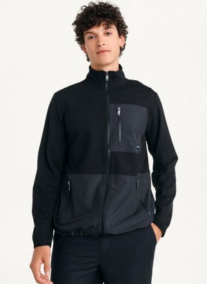 DKNY Yoga Men's Jackets Black | Ireland_D0408