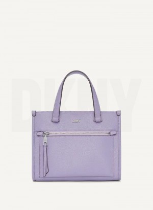 DKNY Zoie Mini Women's Tote Bags Purple | Ireland_D0302