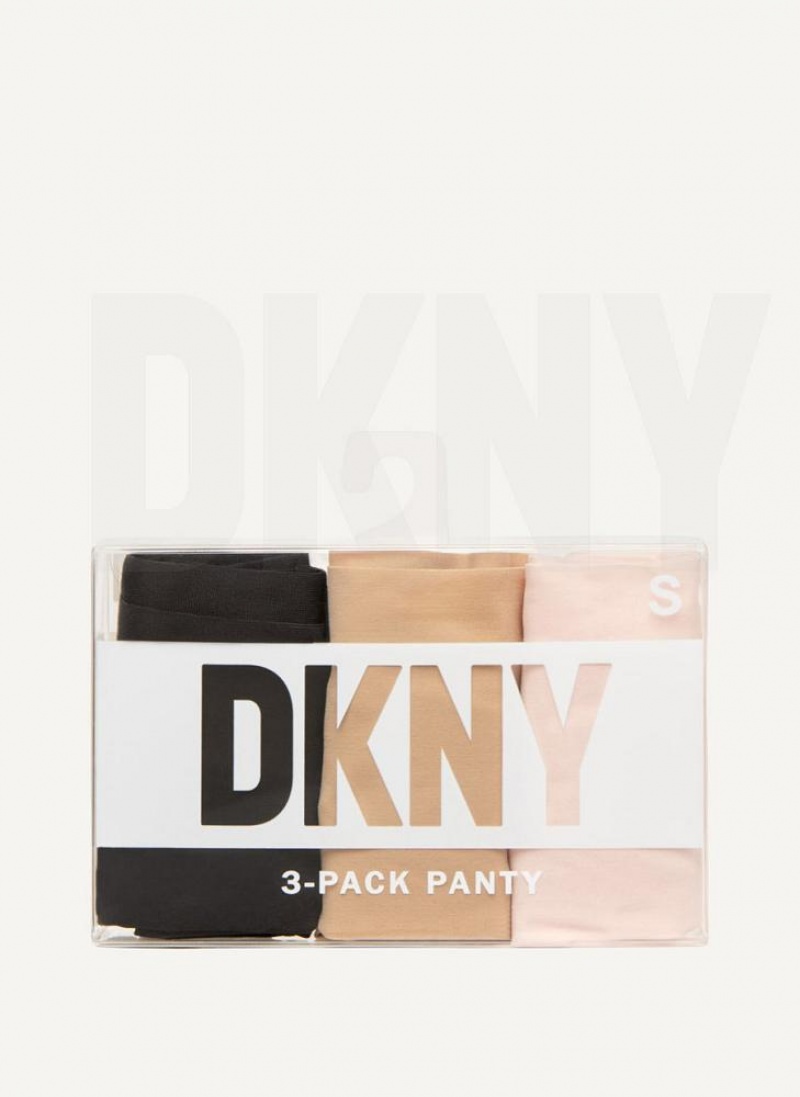 DKNY 3 Pack Hipster Women's Panties Cream | Ireland_D1847