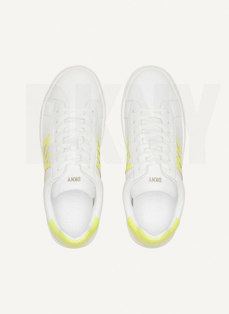 DKNY Abeni Lace Up Women's Sneakers White | Ireland_D1805