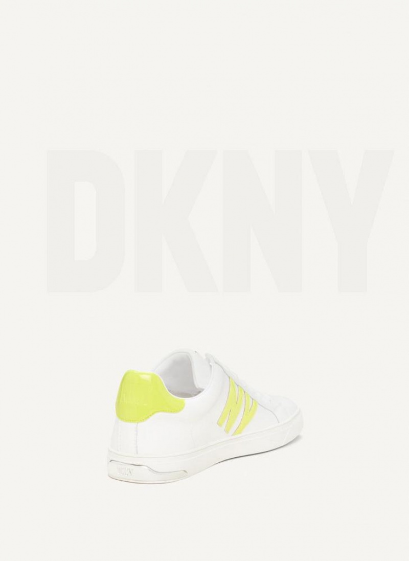 DKNY Abeni Lace Up Women's Sneakers White | Ireland_D1805