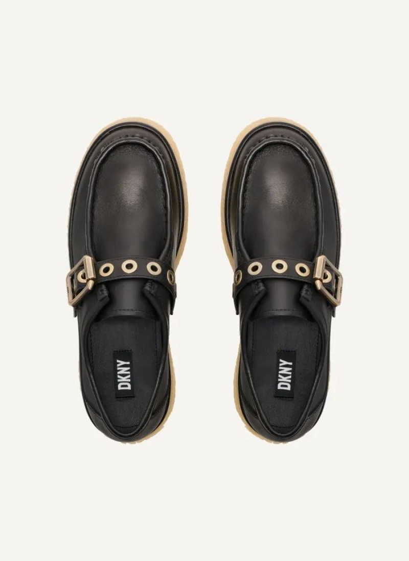 DKNY Autumn Women's Loafers Black | Ireland_D1551