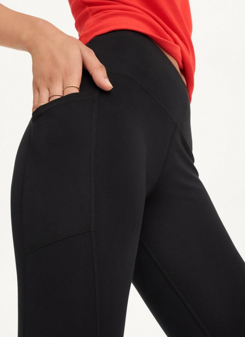 DKNY Balance Compression Pedal Pusher Women's Leggings Black | Ireland_D0872