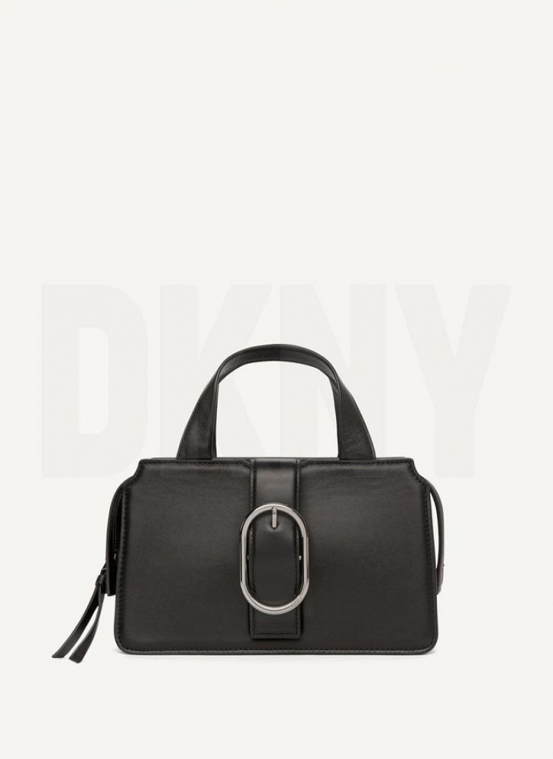 DKNY Buckle Women\'s Crossbody Bags Black | Ireland_D1731