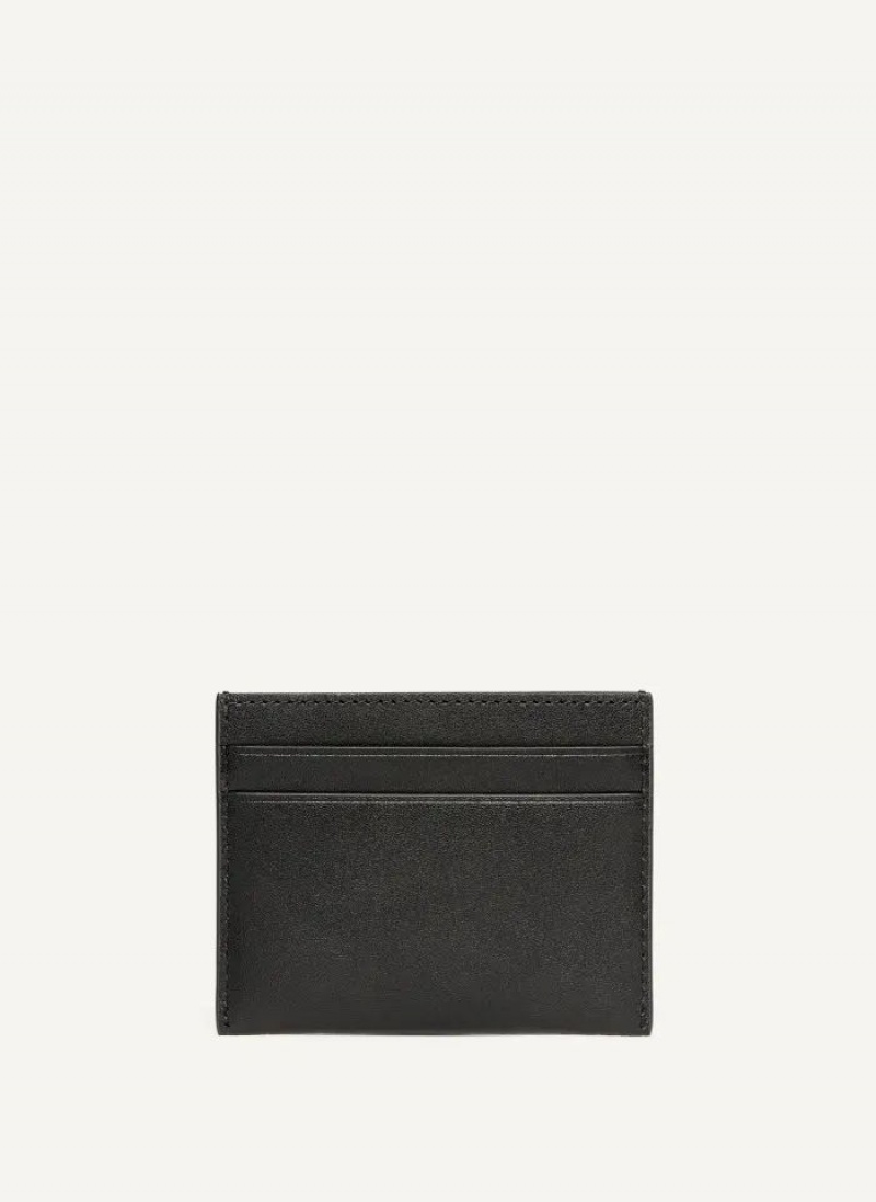 DKNY Card Case Men's Wallets Black | Ireland_D1878