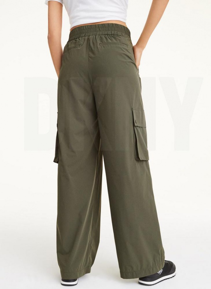 DKNY Cargo Women's Pants Olive | Ireland_D1756