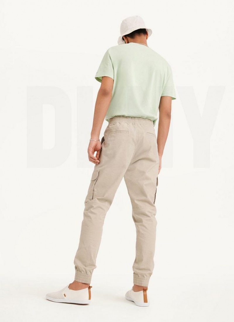 DKNY Cargo Woven Men's Joggers Khaki | Ireland_D1349