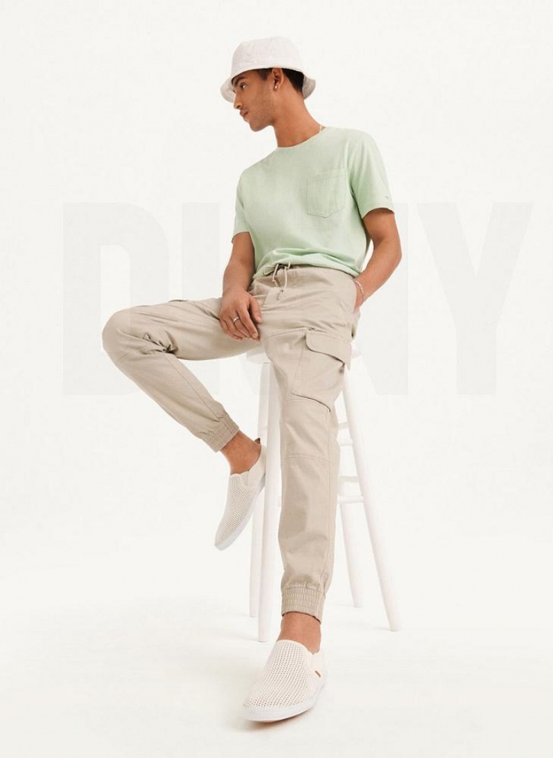 DKNY Cargo Woven Men's Joggers Khaki | Ireland_D1349