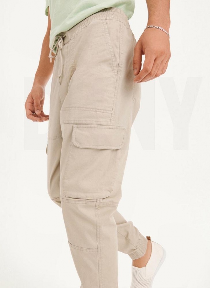 DKNY Cargo Woven Men's Joggers Khaki | Ireland_D1349