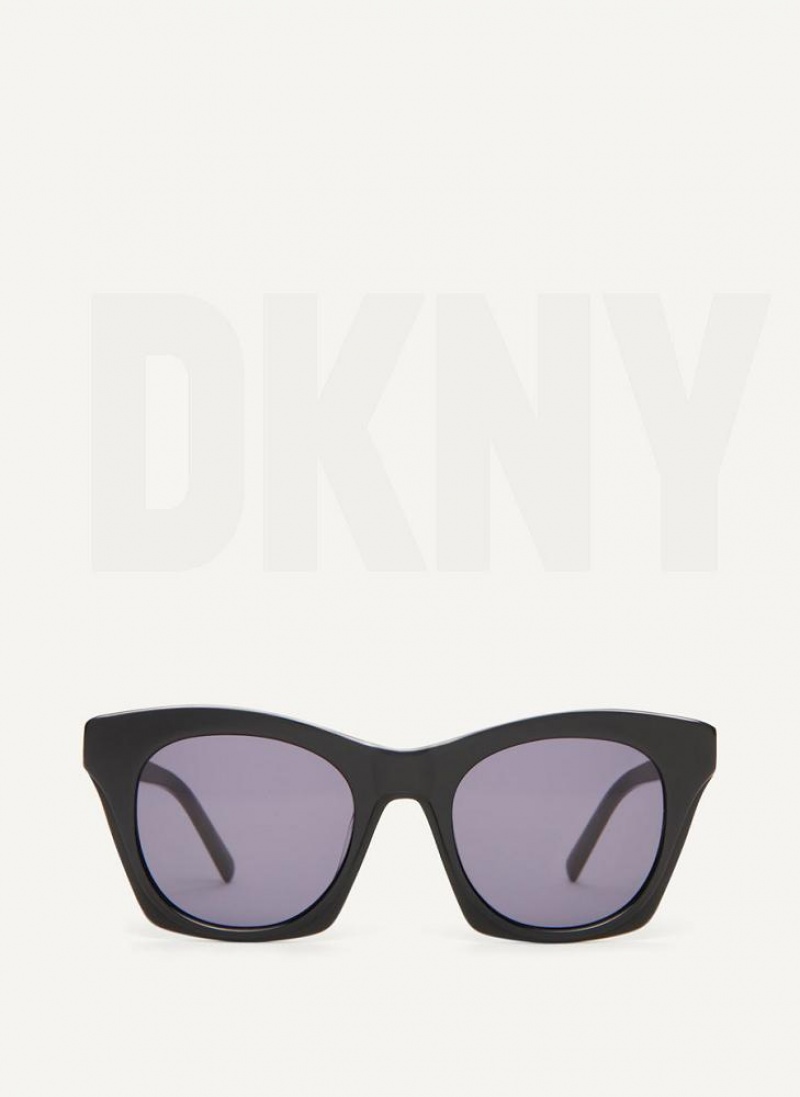 DKNY Cat Eye Women\'s Sunglasses Black | Ireland_D1106