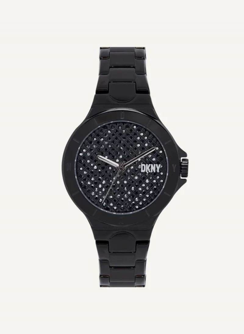 DKNY Chambers Women\'s Watches Black | Ireland_D0345