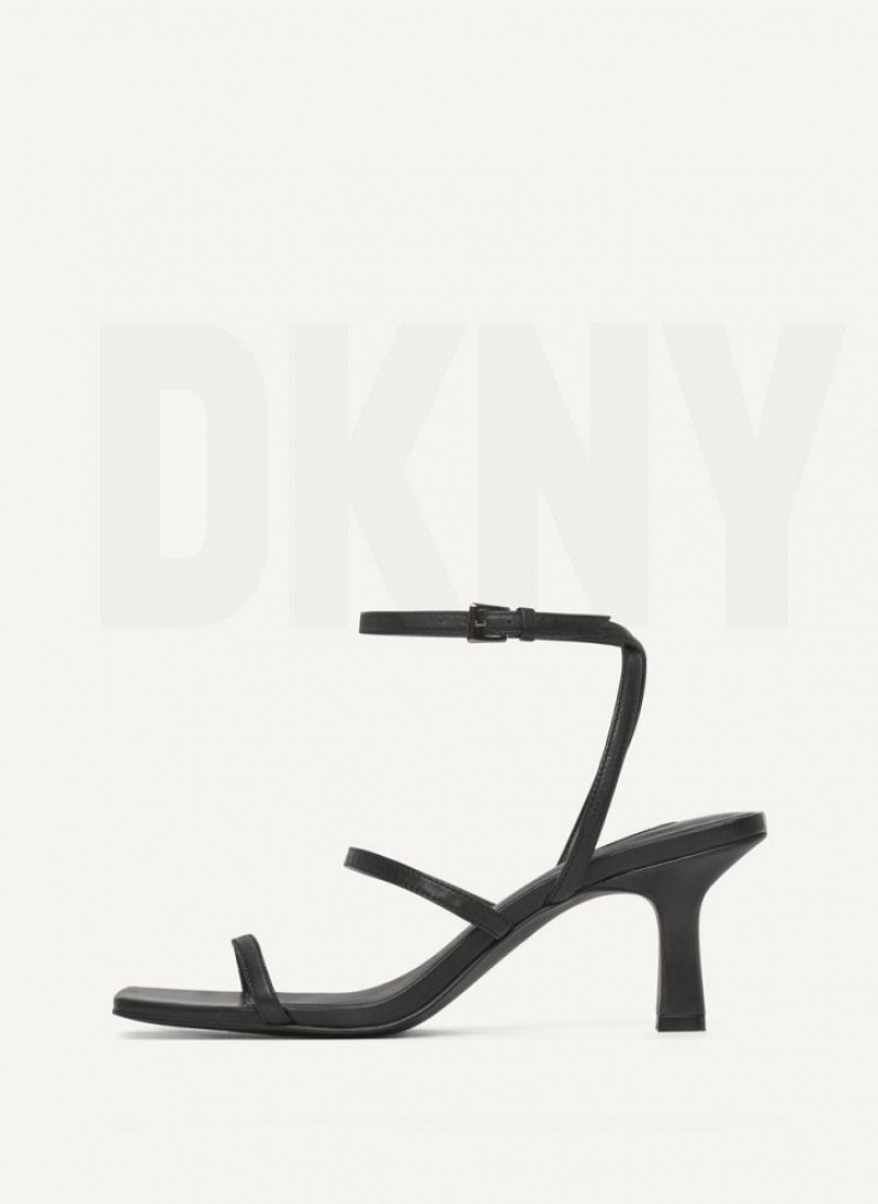 DKNY Christy Women\'s Sandals Black | Ireland_D1792