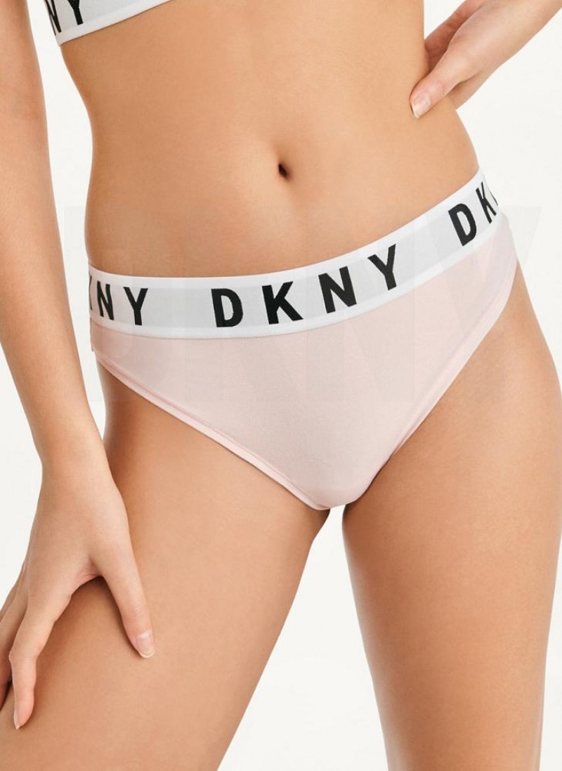 DKNY Cozy BF Women\'s Thong Cream | Ireland_D1627