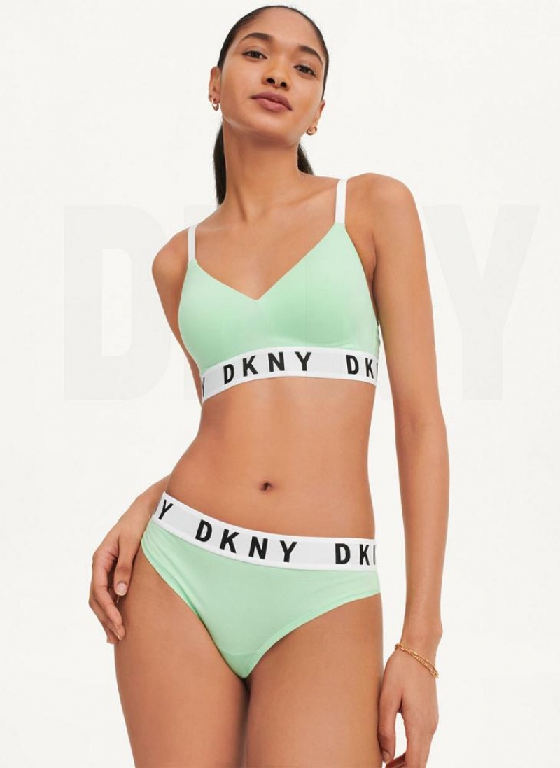 DKNY Cozy BF Women's Thong Green | Ireland_D0640