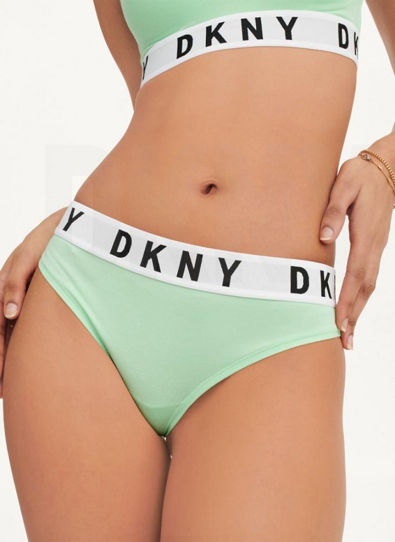 DKNY Cozy BF Women's Thong Green | Ireland_D0640