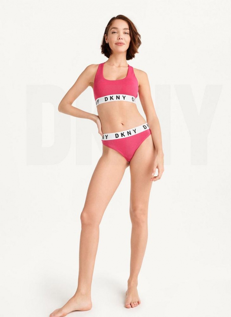 DKNY Cozy BF Women's Thong Pink | Ireland_D1812