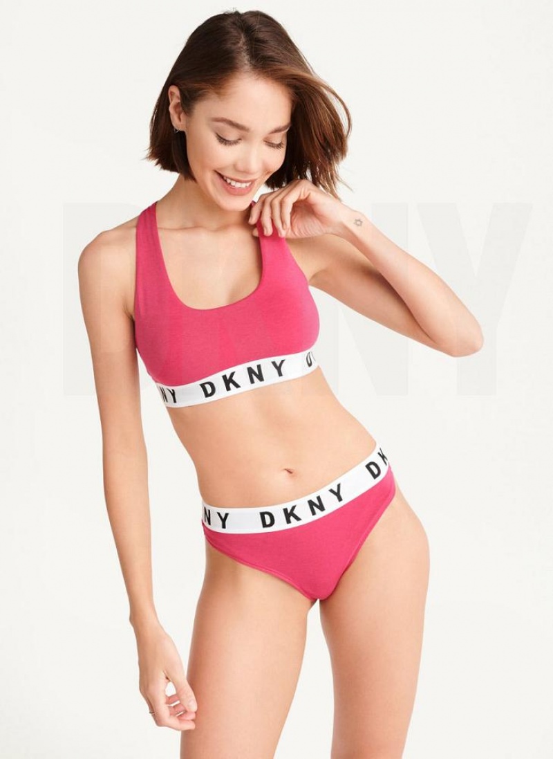 DKNY Cozy BF Women's Thong Pink | Ireland_D1812