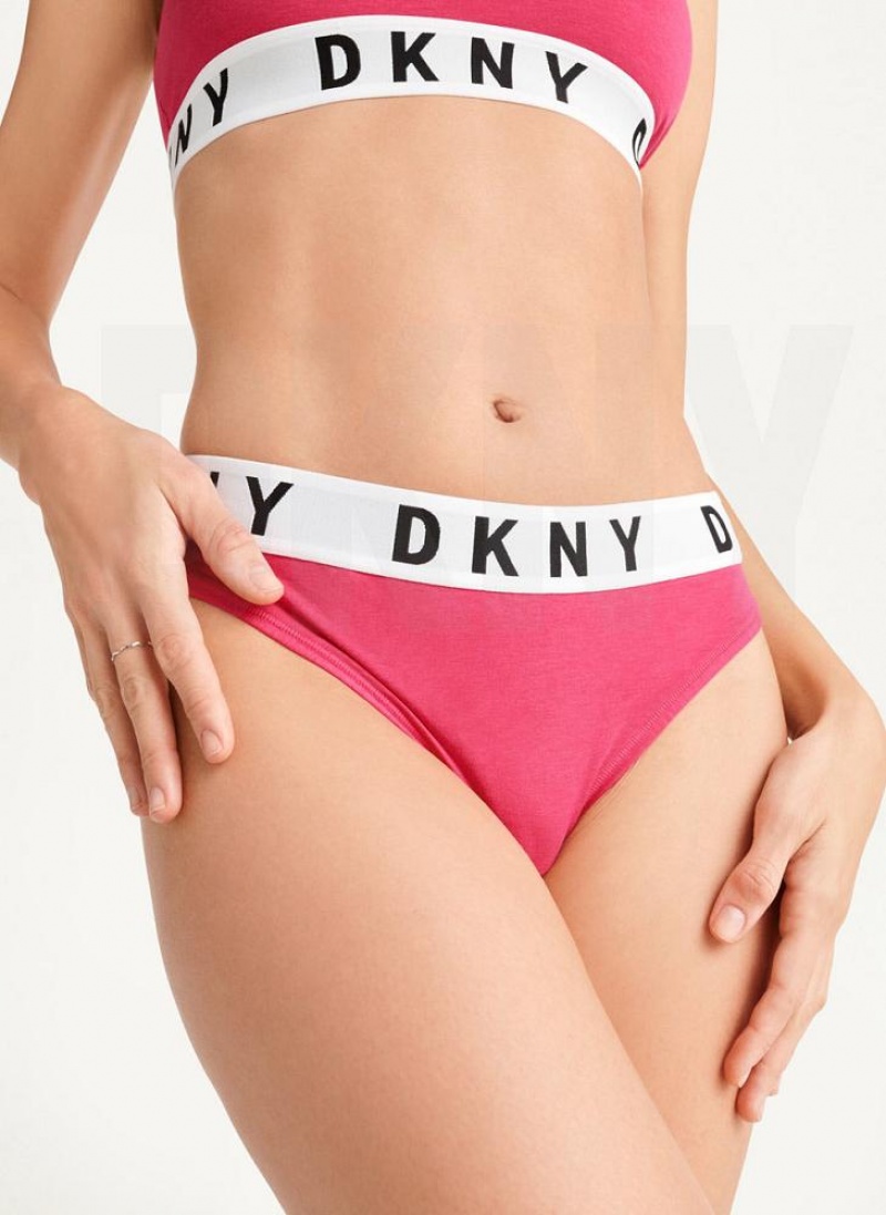 DKNY Cozy BF Women\'s Thong Pink | Ireland_D1812