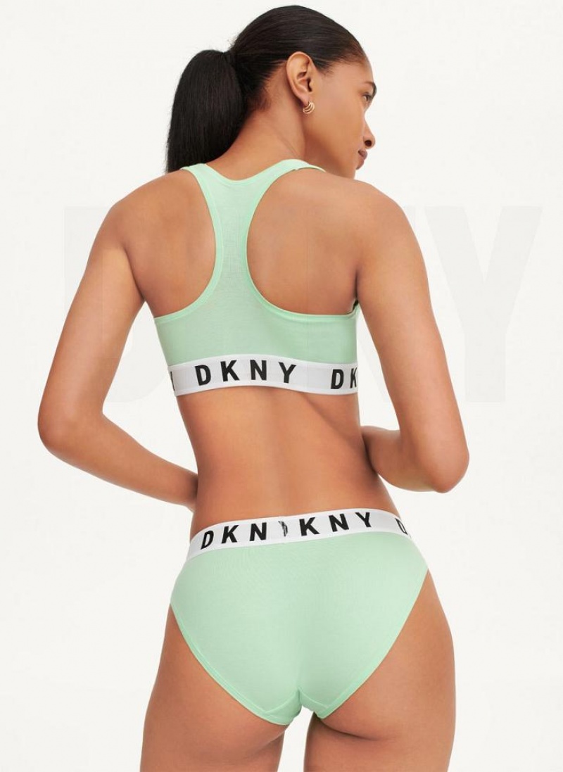 DKNY Cozy Boyfriend Bikini Women's Panties Green | Ireland_D1799