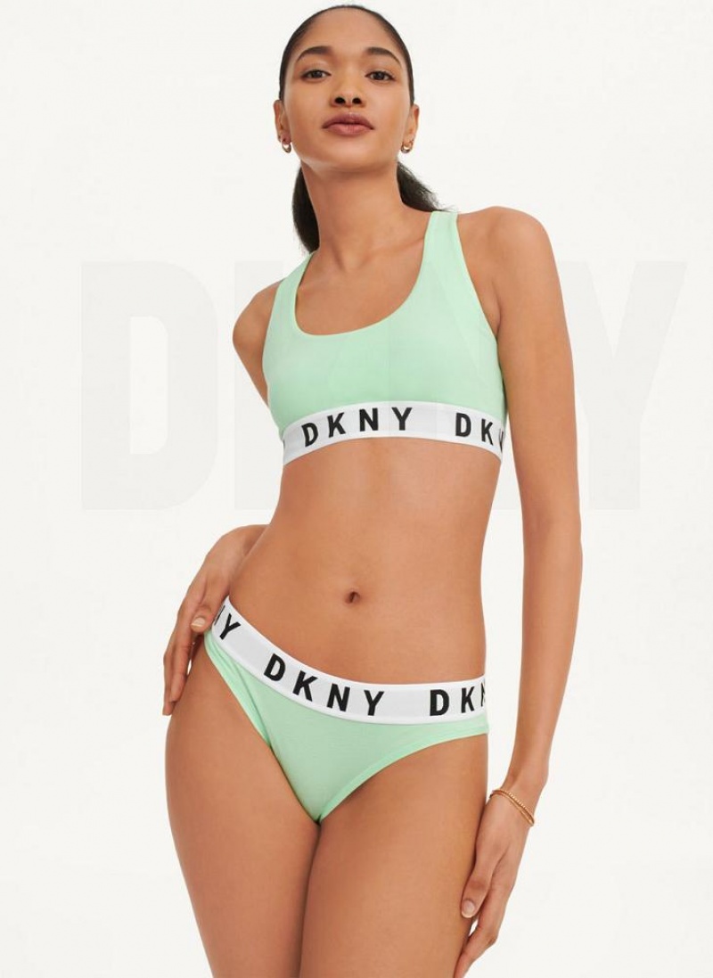 DKNY Cozy Boyfriend Bikini Women's Panties Green | Ireland_D1799