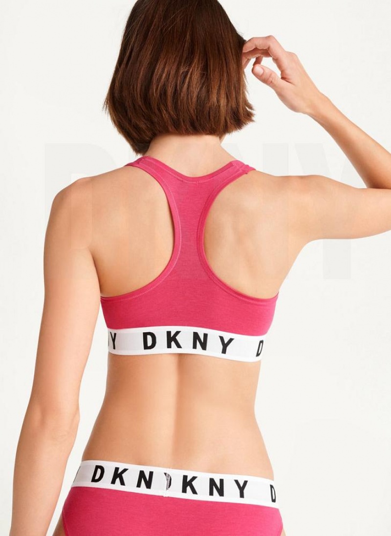 DKNY Cozy Boyfriend Racerback Women's Bras Red | Ireland_D1761