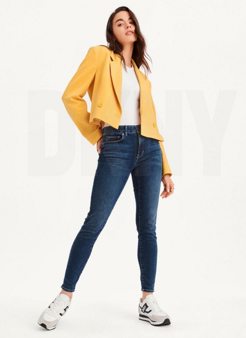 DKNY Cropped Women's Blazers Brown | Ireland_D0844