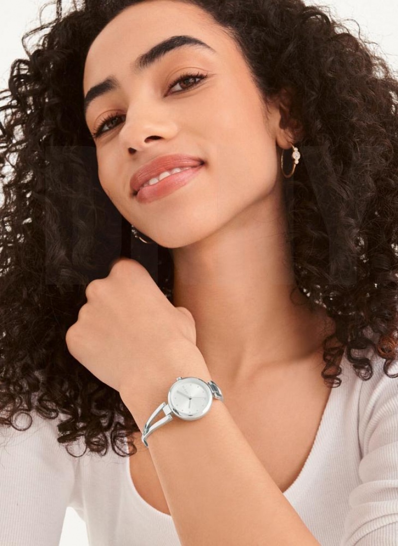 DKNY Crosswalk Women's Watches Silver | Ireland_D0579