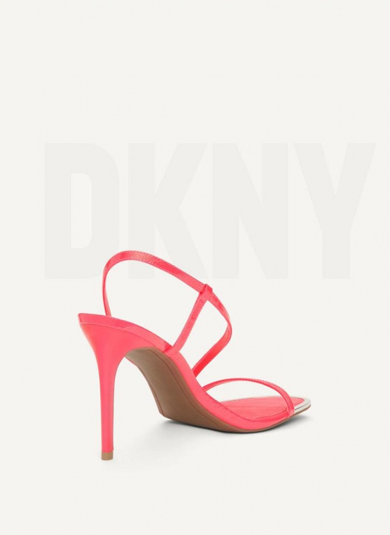 DKNY Danielle Strappy Women's Heels Fuchsia | Ireland_D1491