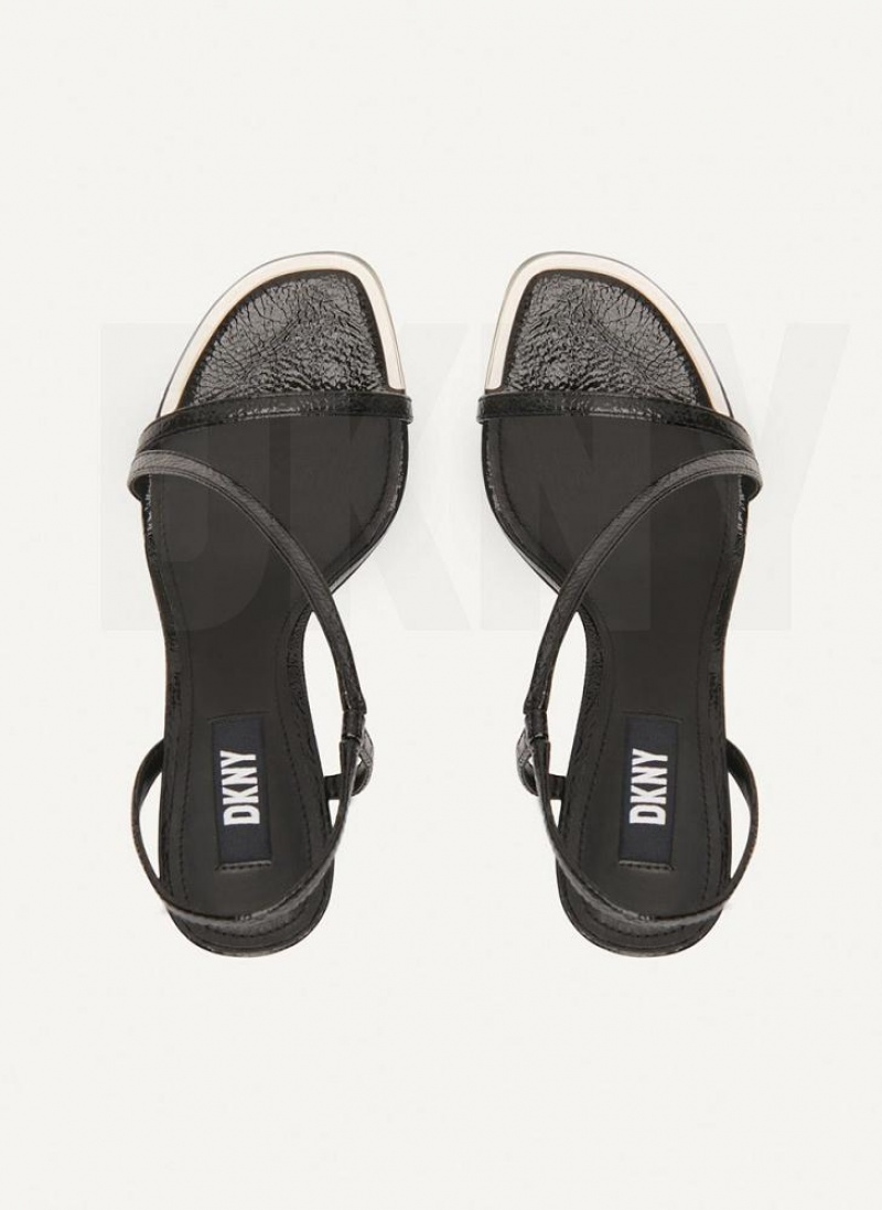 DKNY Danielle Strappy Women's Sandals Black | Ireland_D0879