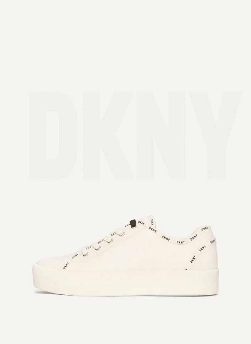 DKNY Dkny Court Women\'s Sneakers White | Ireland_D0523