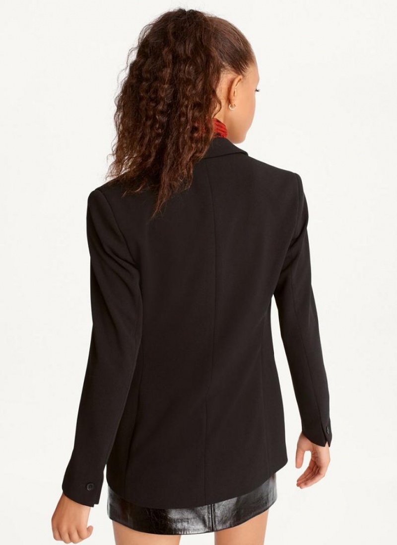 DKNY Double Breasted Women's Blazers Black | Ireland_D1893