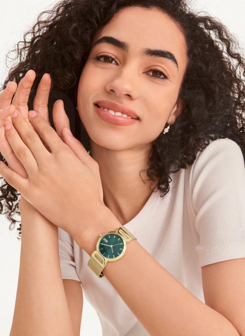 DKNY Downtown Mesh Women's Watches Turquoise | Ireland_D0474