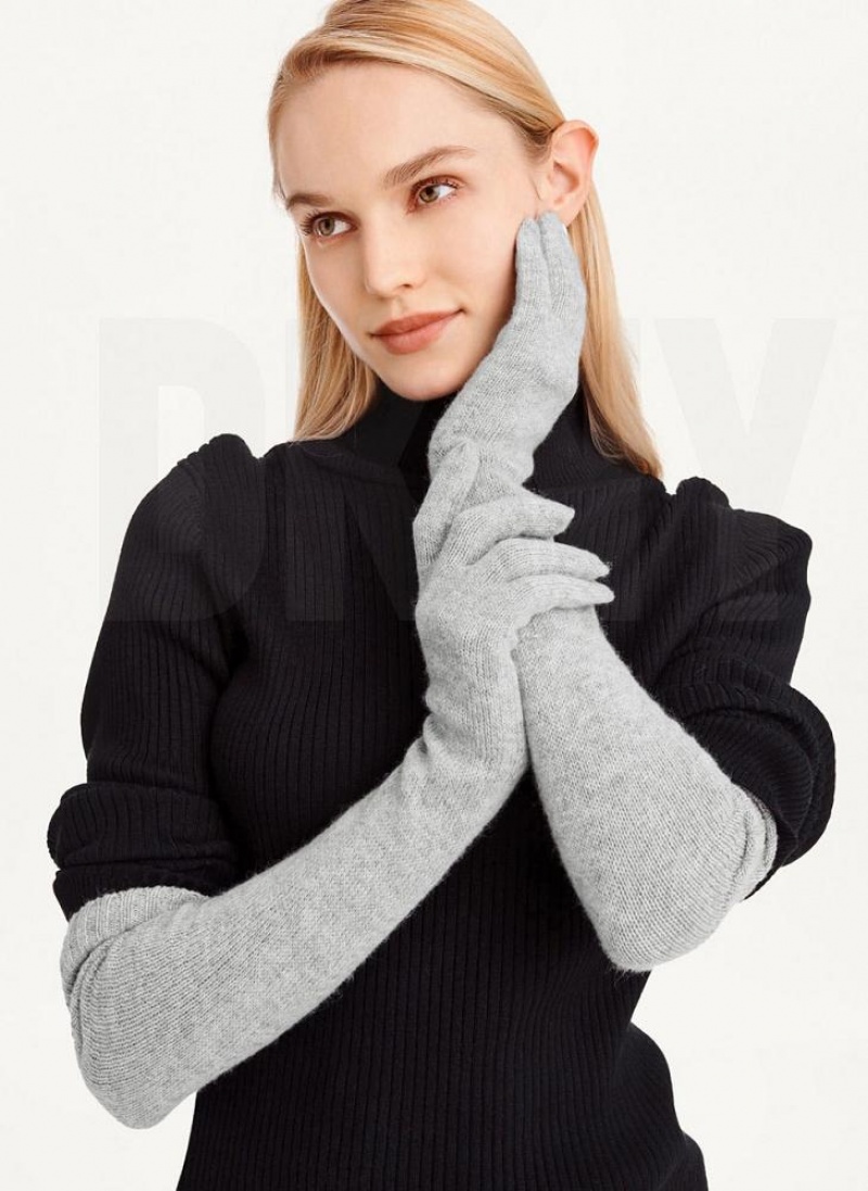 DKNY Elbow Women's Gloves Grey | Ireland_D0904