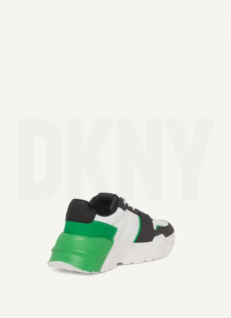 DKNY Essex Men's Sneakers Green | Ireland_D1633