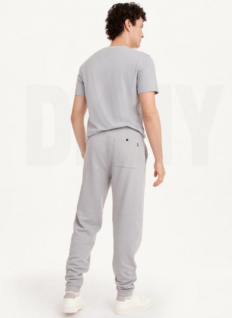 DKNY French Terry Men's Pants Grey | Ireland_D1059