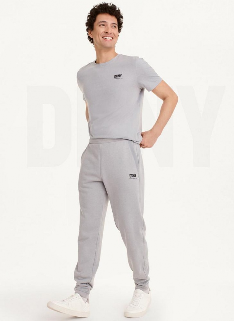 DKNY French Terry Men's Pants Grey | Ireland_D1059