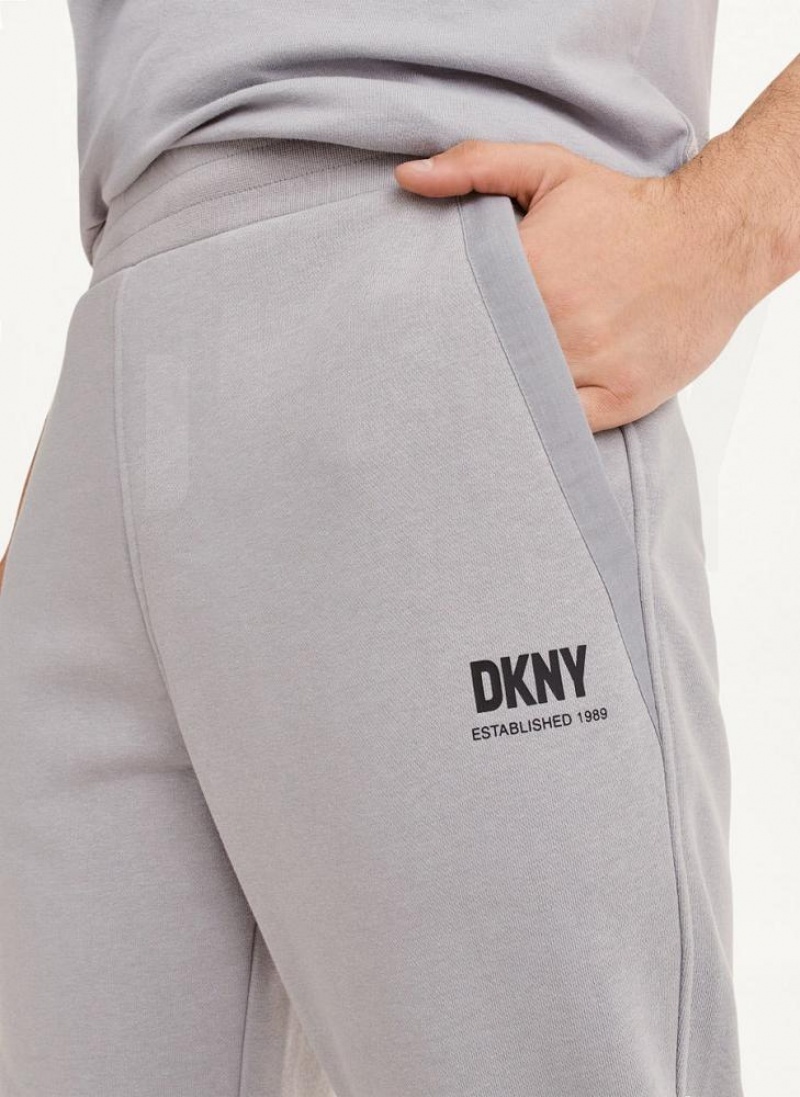 DKNY French Terry Men's Pants Grey | Ireland_D1059