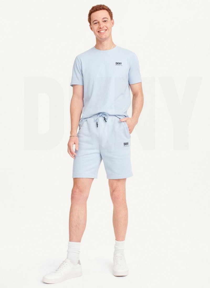 DKNY French Terry Men's Shorts Blue | Ireland_D0973