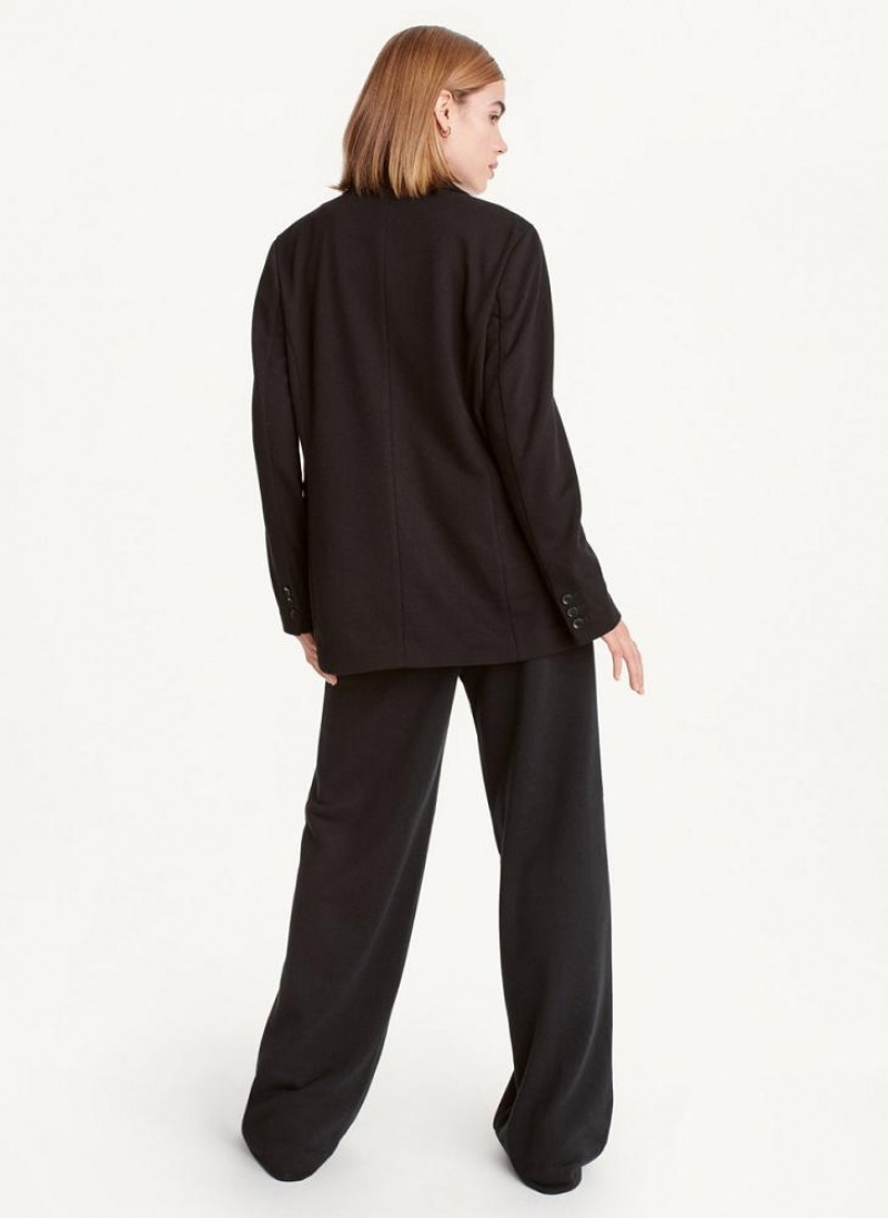 DKNY French Terry Soft Women's Blazers Black | Ireland_D0244