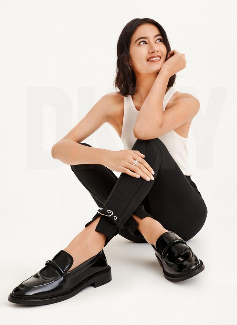 DKNY Front Seam With Buckled Ankle Women's Pants Black | Ireland_D1575