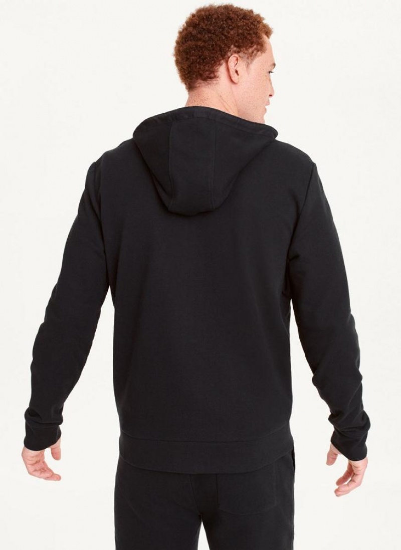 DKNY Full-Zip Men's Hoodies Black | Ireland_D0890