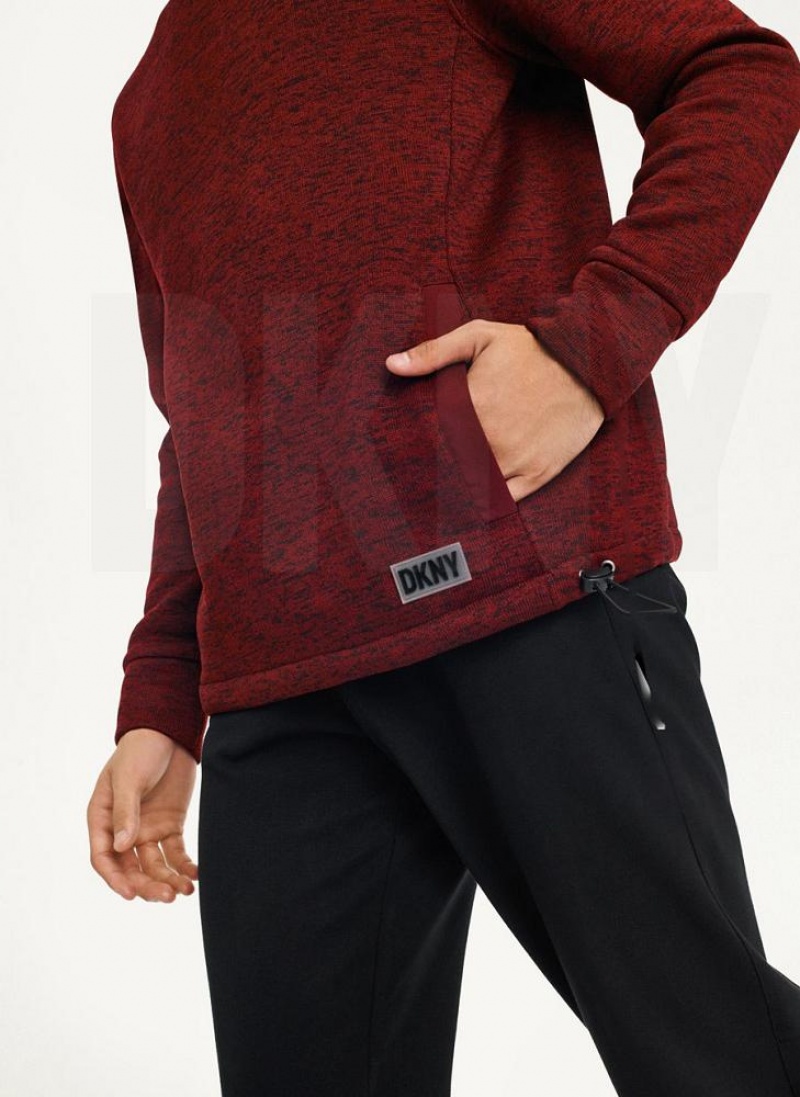 DKNY Funnel Neck Pullover Men's Sweatshirts Red | Ireland_D1441