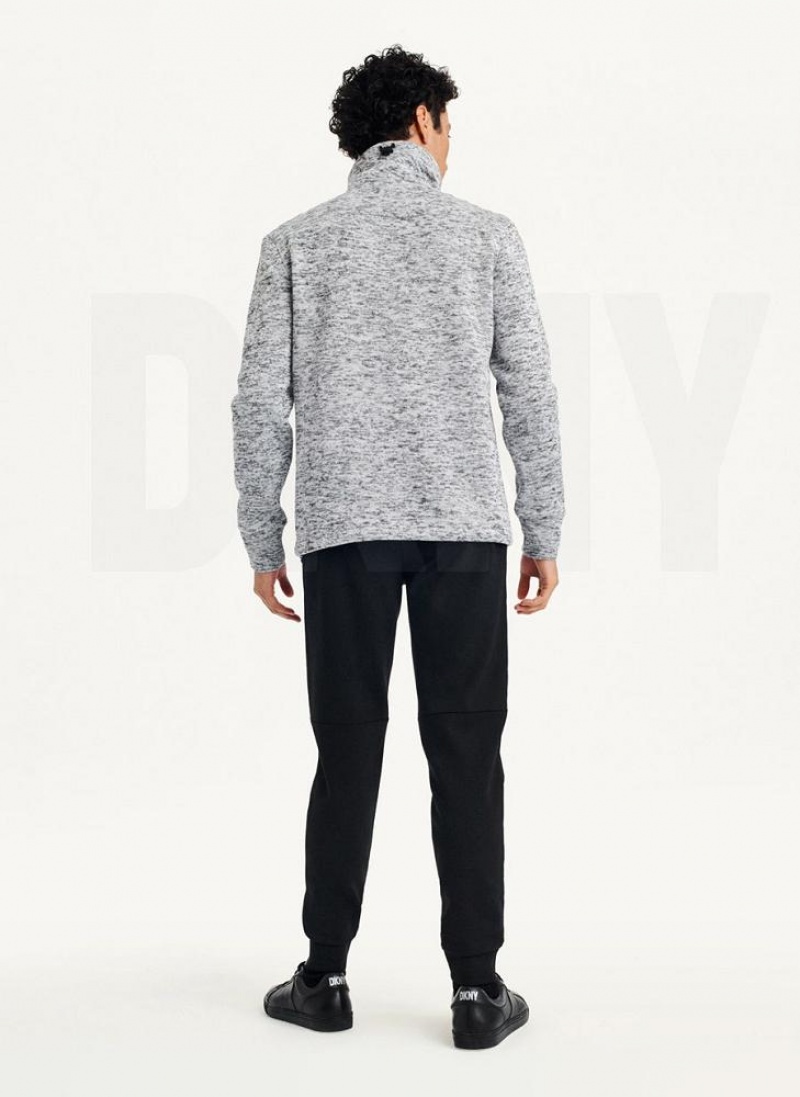 DKNY Funnel Neck Pullover Men's Sweatshirts Light Grey | Ireland_D0377