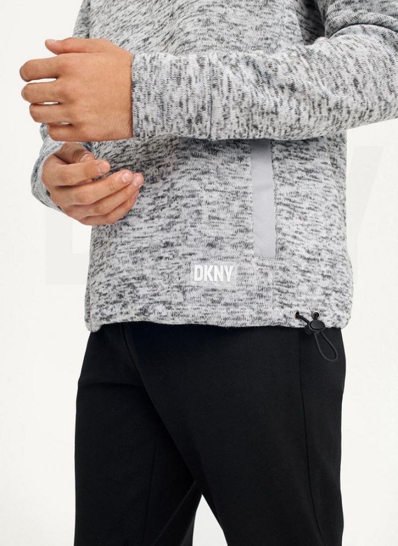 DKNY Funnel Neck Pullover Men's Sweatshirts Light Grey | Ireland_D0377