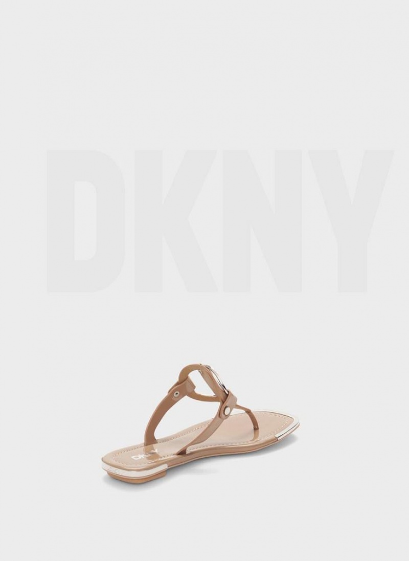 DKNY Hartford Women's Flip Flops Brown | Ireland_D1770